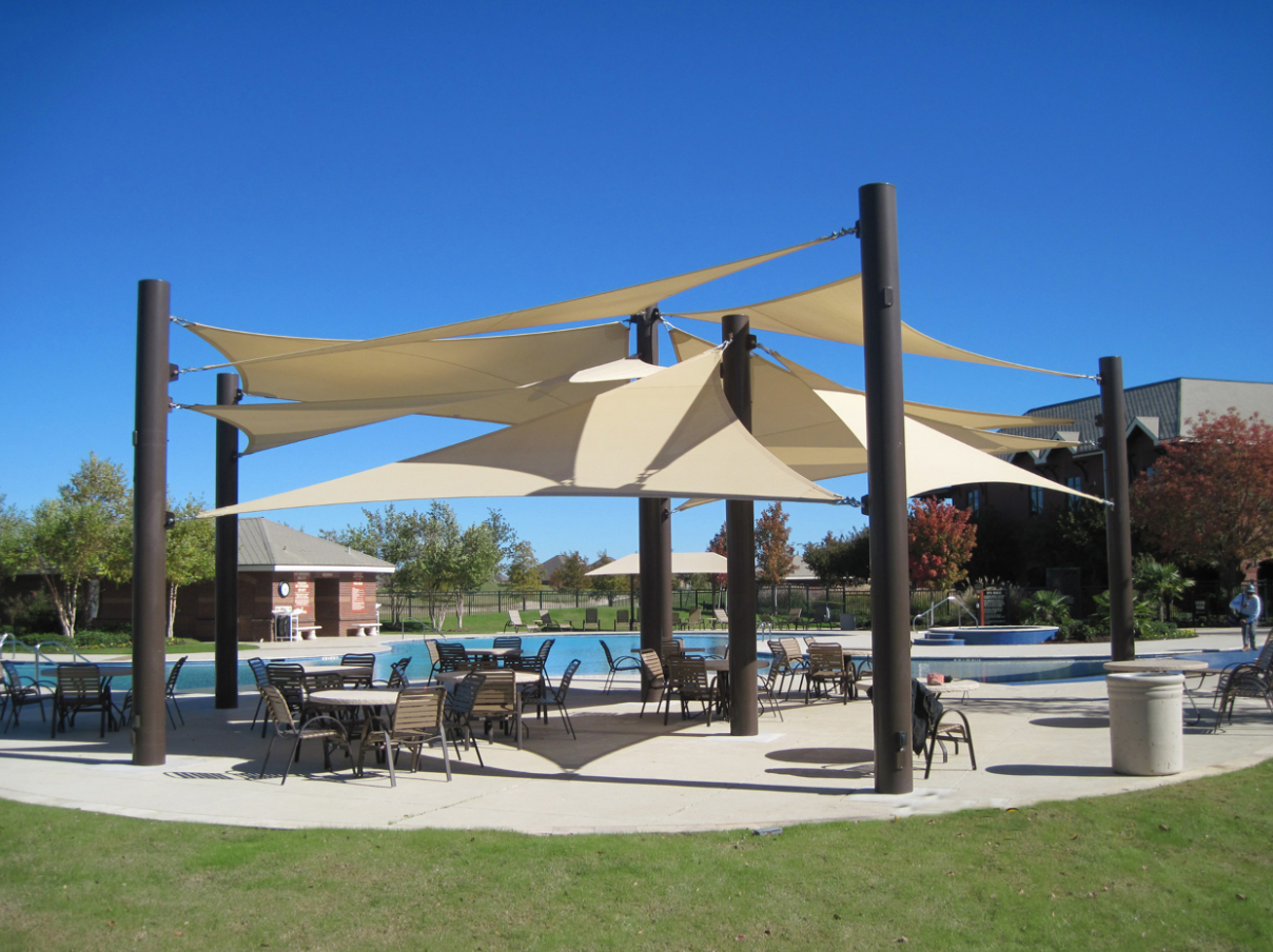 DWAJO patio and garden shade canopy installation